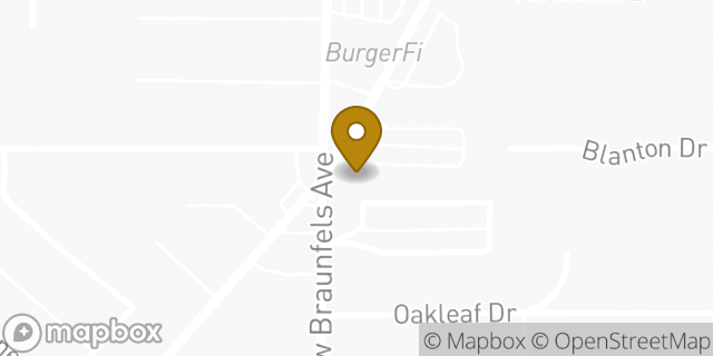 Map showing the location of Subway in San Antonio, TX 78209