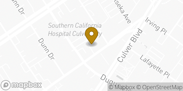 Map showing the location of Chase Bank in Culver City, CA 90232
