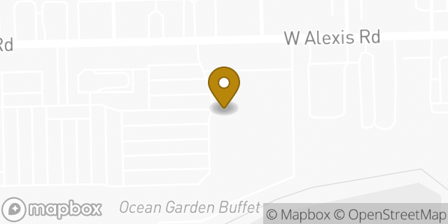 Map showing the location of ATM Target in Toledo, OH 43612