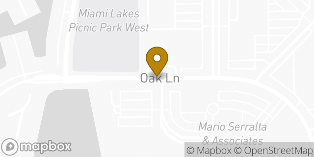 Map showing the location of Miami Lakes KinderCare in Miami Lakes, FL 33016