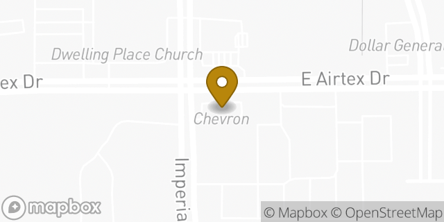 Map showing the location of Amazon Locker - Yesterday in Houston, TX 77073