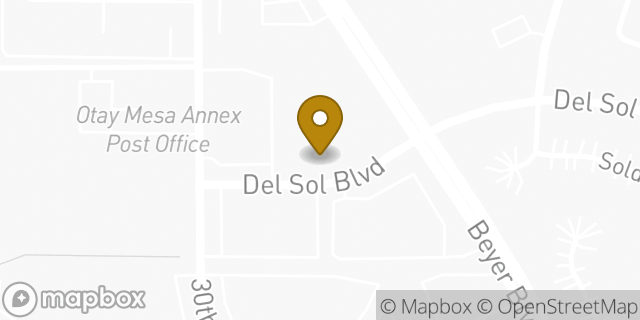 Map showing the location of Amazon Locker - Barracks in San Diego, CA 92154