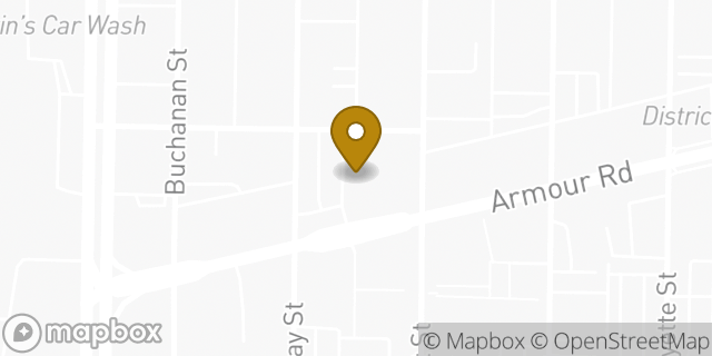 Map showing the location of CVS Pharmacy in North Kansas City, MO 64116