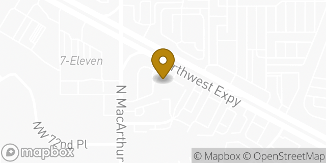 Map showing the location of The UPS Store in Warr Acres, OK 73132