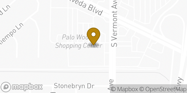 Map showing the location of Amazon Locker - Hospitality in Harbor City, CA 90710