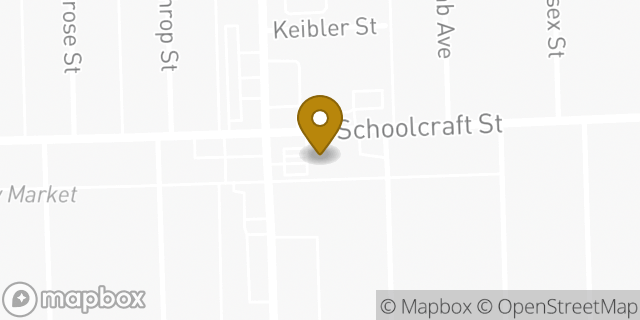 Map showing the location of Subway in Detroit, MI 48227