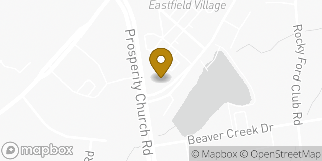 Map showing the location of Bank Of America in Charlotte, NC 28269