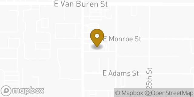 Map showing the location of McDonald's in Phoenix, AZ 85034