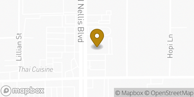 Map showing the location of McDonald's in Las Vegas, NV 89110