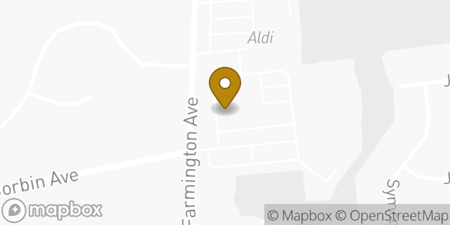 Map showing the location of Amazon Locker - Stepson in NEW BRITAIN, CT 06053