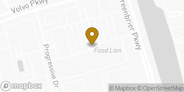 Map showing the location of Coinme in Chesapeake, VA 23320