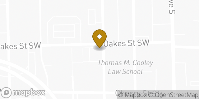 Map showing the location of Starbucks Pick-Up in Grand Rapids, MI 49503