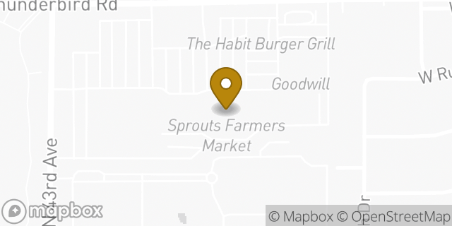 Map showing the location of Sprouts Farmers Market in Phoenix, AZ 85053