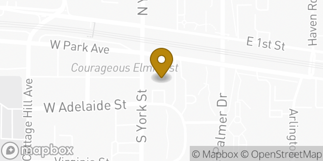 Map showing the location of Fifth Third Bank in Elmhurst, IL 60126