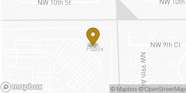 Map showing the location of Starbucks in Plantation, FL 33324