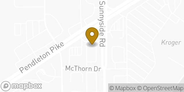 Map showing the location of McDonald's in Indianapolis, IN 46236