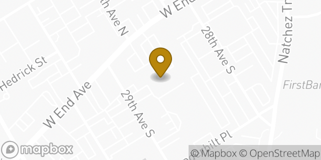 Map showing the location of The UPS Store in Nashville, TN 37203