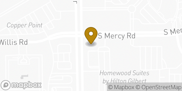 Map showing the location of Starbucks in Gilbert, AZ 85297