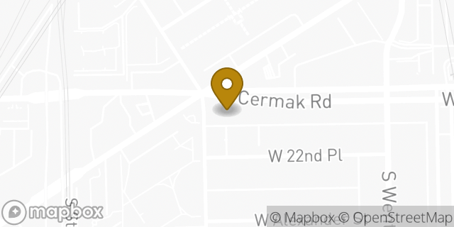 Map showing the location of Starbucks in Chicago, IL 60616