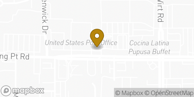 Map showing the location of Long Point in Houston, TX 77055