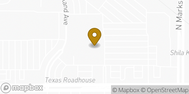 Map showing the location of Starbucks in Fresno, CA 93711