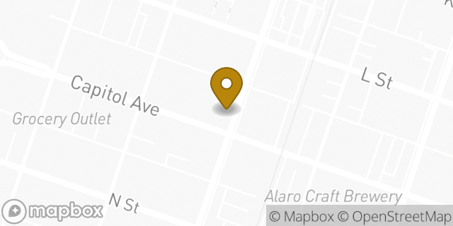 Map showing the location of Chipotle Mexican Grill in Sacramento, CA 95811
