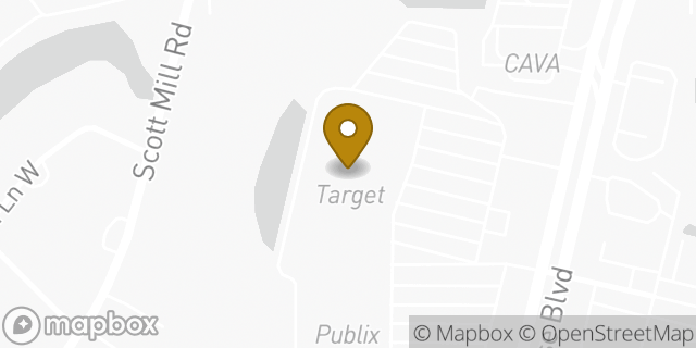 Map showing the location of Target in Jacksonville, FL 32257