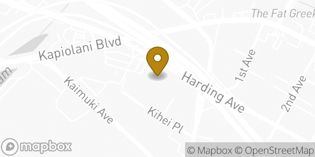 Map showing the location of Coinme in Honolulu, HI 96816