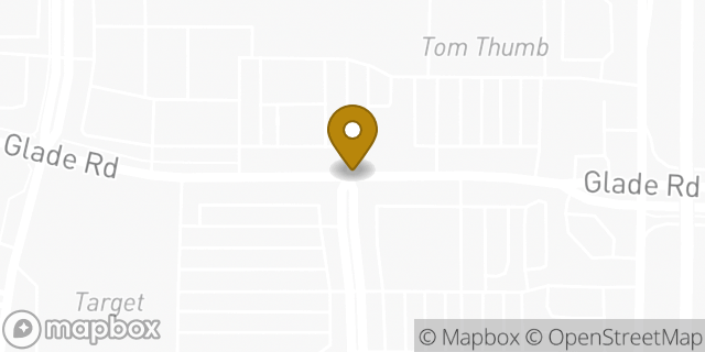 Map showing the location of Albertsons Pharmacy in Colleyville, TX 76034