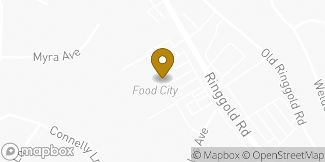 Map showing the location of Starbucks Coffee Company in East Ridge, TN 37412