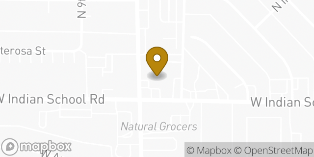 Map showing the location of Amazon Locker - Razzle in Phoenix, AZ 85013