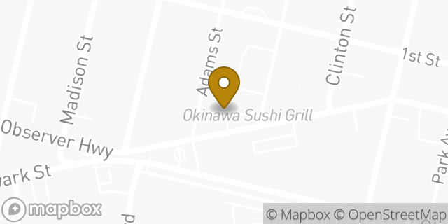 Map showing the location of Dunkin' in Hoboken, NJ 07030