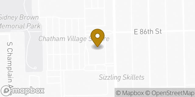 Map showing the location of Walgreens in Chicago, IL 60619