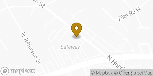 Map showing the location of Amazon Locker - Cowabunga in Arlington, VA 22207
