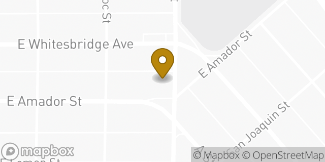 Map showing the location of American Legion in Fresno, CA 93706