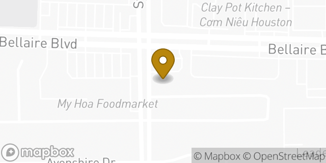 Map showing the location of Amazon Locker - Maat in Houston, TX 77072