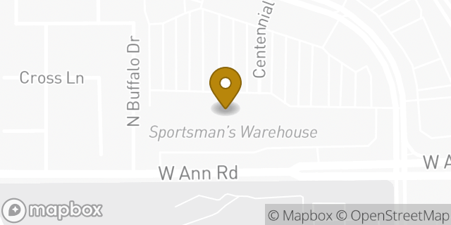 Map showing the location of Sportsman's Warehouse in Las Vegas, NV 89149