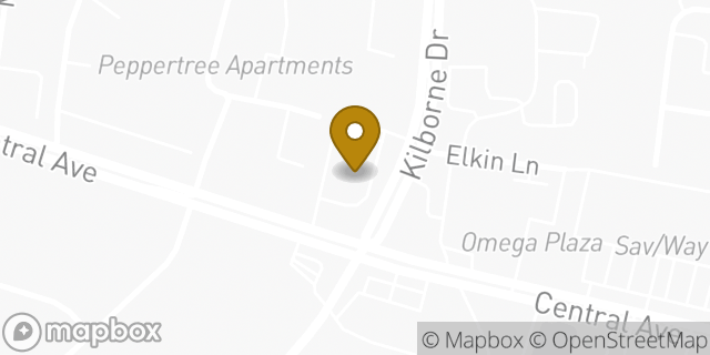 Map showing the location of CVS Pharmacy in Charlotte, NC 28205