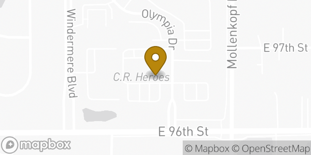 Map showing the location of Papa Johns Pizza in Fishers, IN 46037