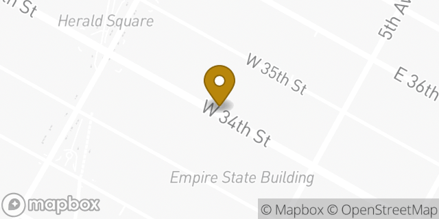 Map showing the location of Banana Republic Factory Store in New York, NY 10001
