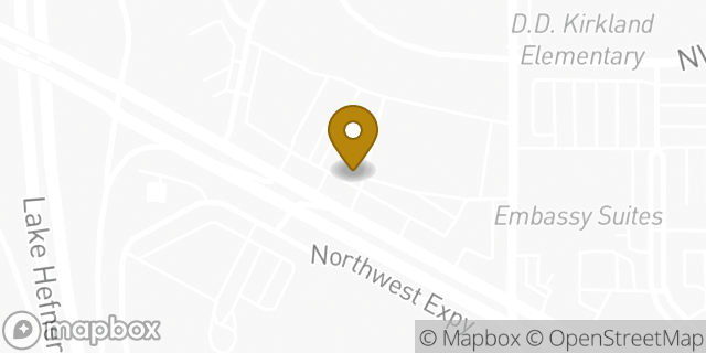 Map showing the location of Panera Bread in Oklahoma City, OK 73112