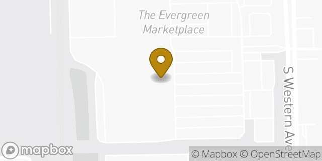 Map showing the location of Meijer in Evergreen Park, IL 60805