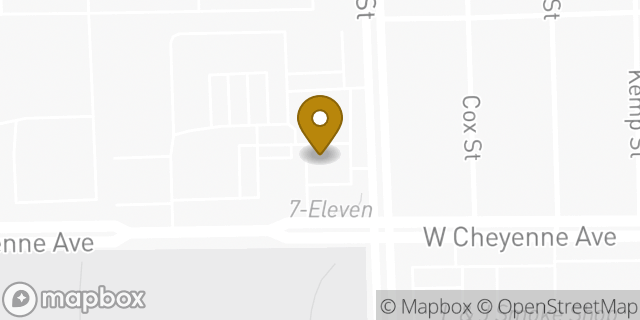 Map showing the location of Amazon Locker - Juneau in North Las Vegas, NV 89032