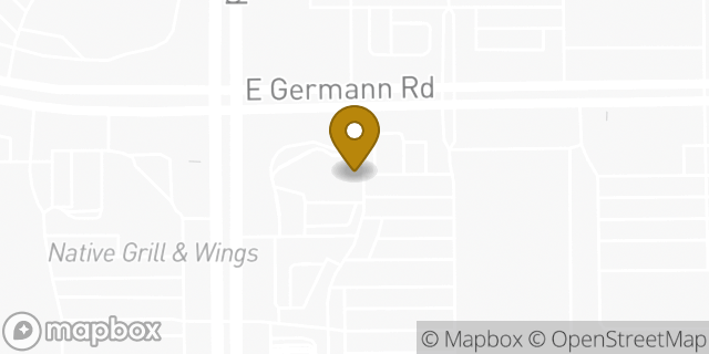 Map showing the location of Amazon Locker - Iluminado in Gilbert, AZ 85297
