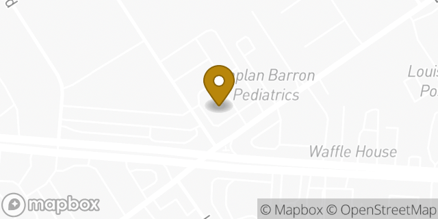 Map showing the location of Chase Bank in Louisville, KY 40220