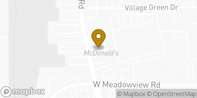 Map showing the location of McDonald's in Greensboro, NC 27406