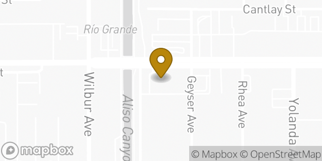 Map showing the location of AutoZone in Reseda, CA 91335