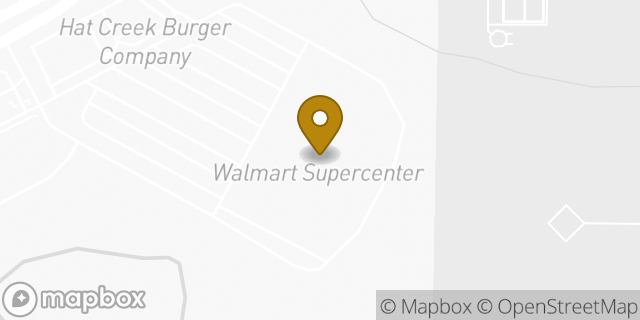 Map showing the location of Walmart in Fort Worth, TX 76244