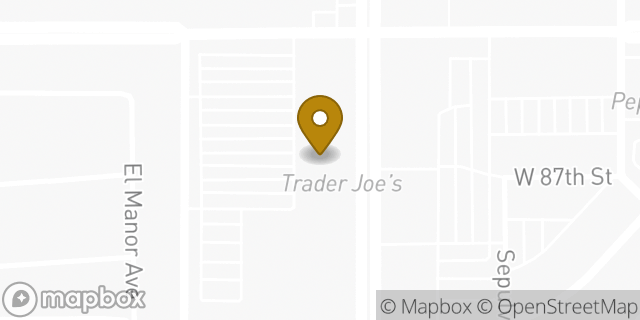 Map showing the location of Trader Joe's in Los Angeles, CA 90045