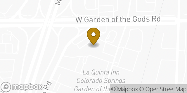 Map showing the location of Amazon Locker - Sira in Colorado Springs, CO 80907